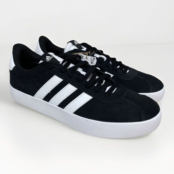 Adidas VL Court 3.0 Skate Shoes Mens Sz 11.5 Sneaker Black and White ID6278 New main image 6